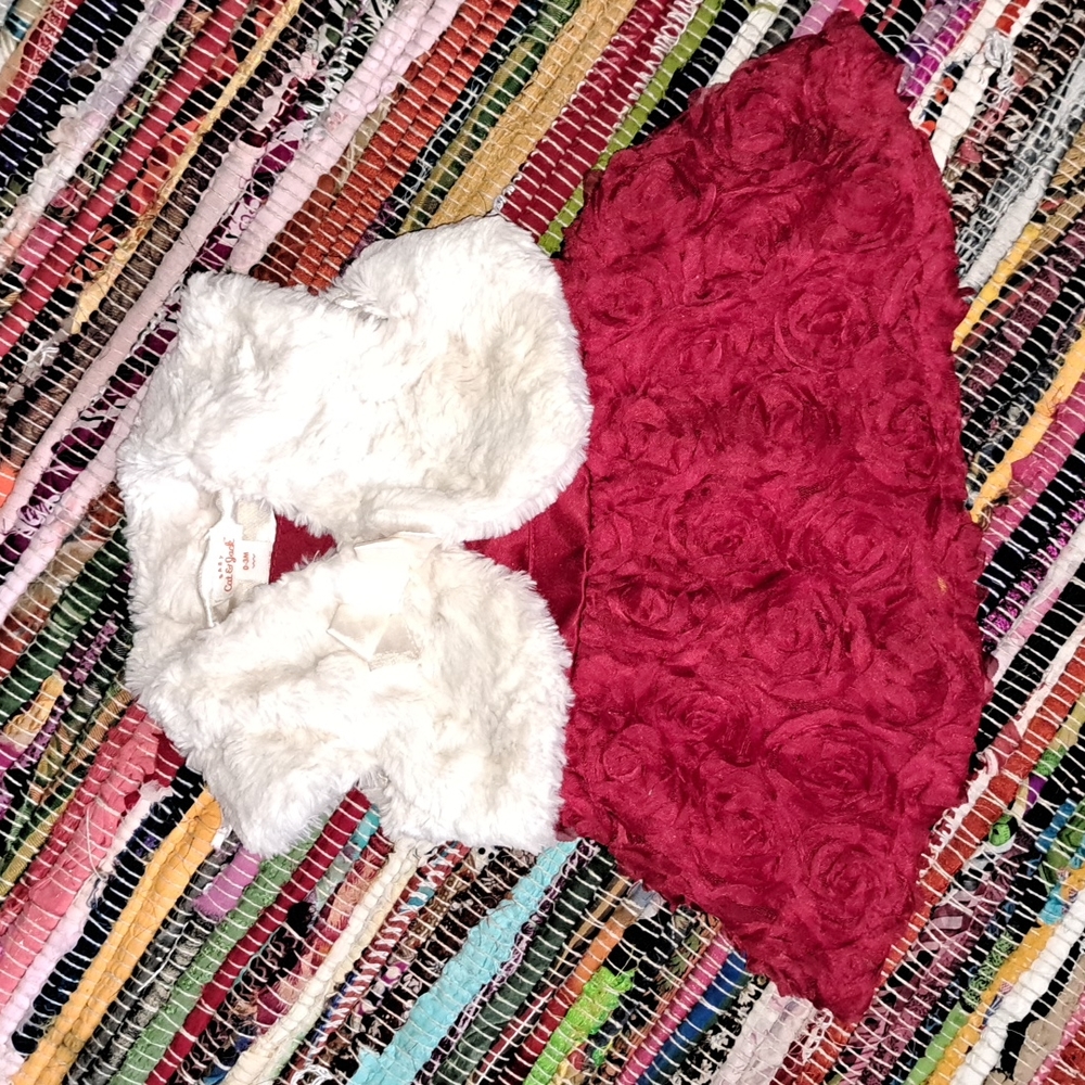 2pc red dress set